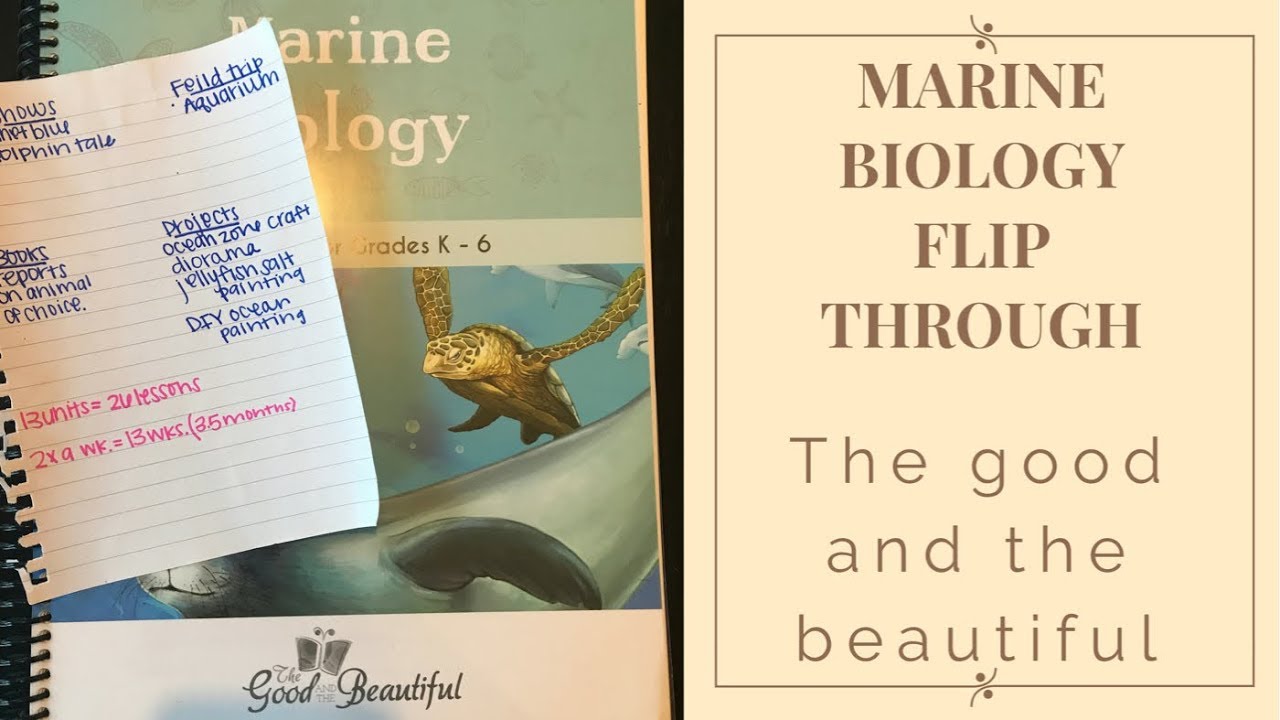 MARINE BIOLOGY||QUICK FLIP THROUGH||THE GOOD AND THE BEAUTIFUL