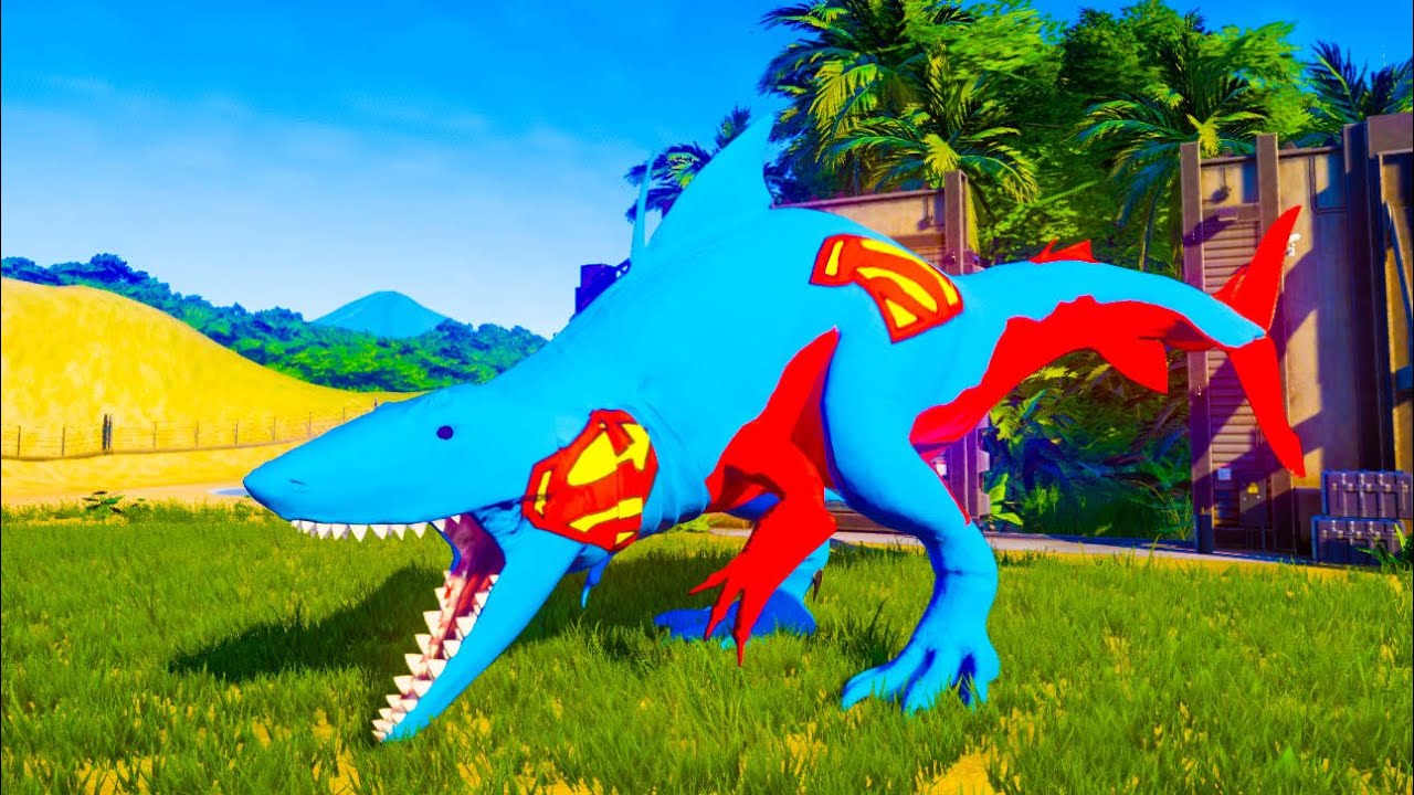 Mega Shark Dinosaur Epic Fight vs Yoshi Dino Turtle, Aligator, Oxala, Scropius Rex