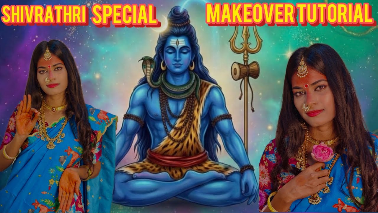 Shivratri Special | Maa Parvathi Devi Makeover Tutorial 🌸🕉️