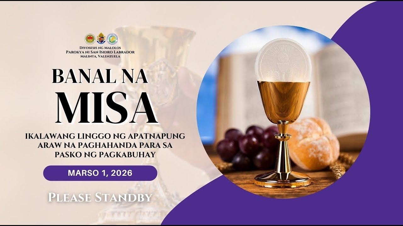 Marso 1, 2026 | Banal na Misa | Ika-8:30 ng Umaga Ikalawang Linggo ng Apatnapung Araw na Paghahanda