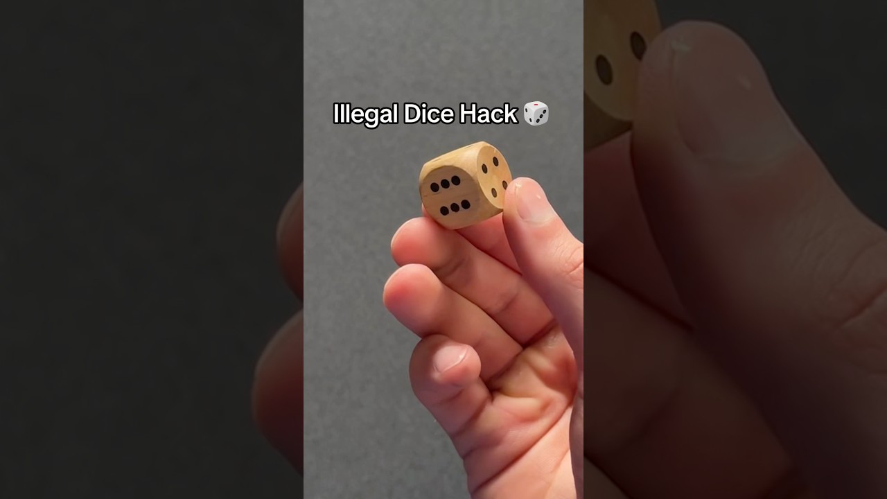 Dice Hack Tutorial 🎲 Win Every Time 🏆 #dice #diceroll #hack #hacks #skills #diy