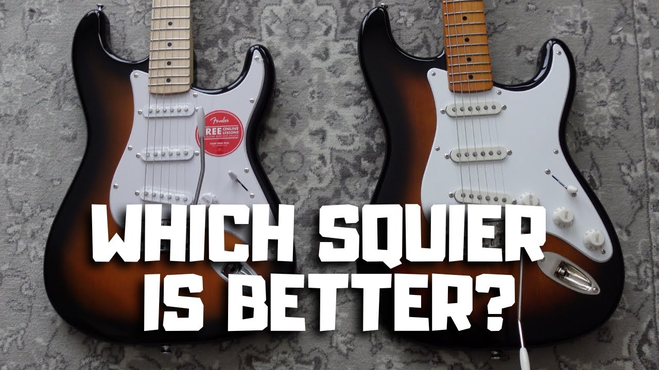 Squier Sonic против Squier Classic Vibe 50s Stratocaster — краткое сравнение