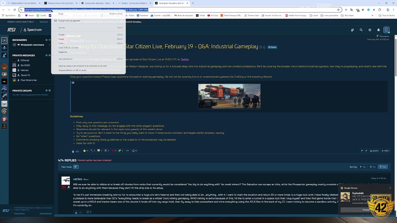 Star Citizen Alpha 4.6 LIVE vole libre du Du 12 au 23 février # jejouepasjeteste # Starcitizen