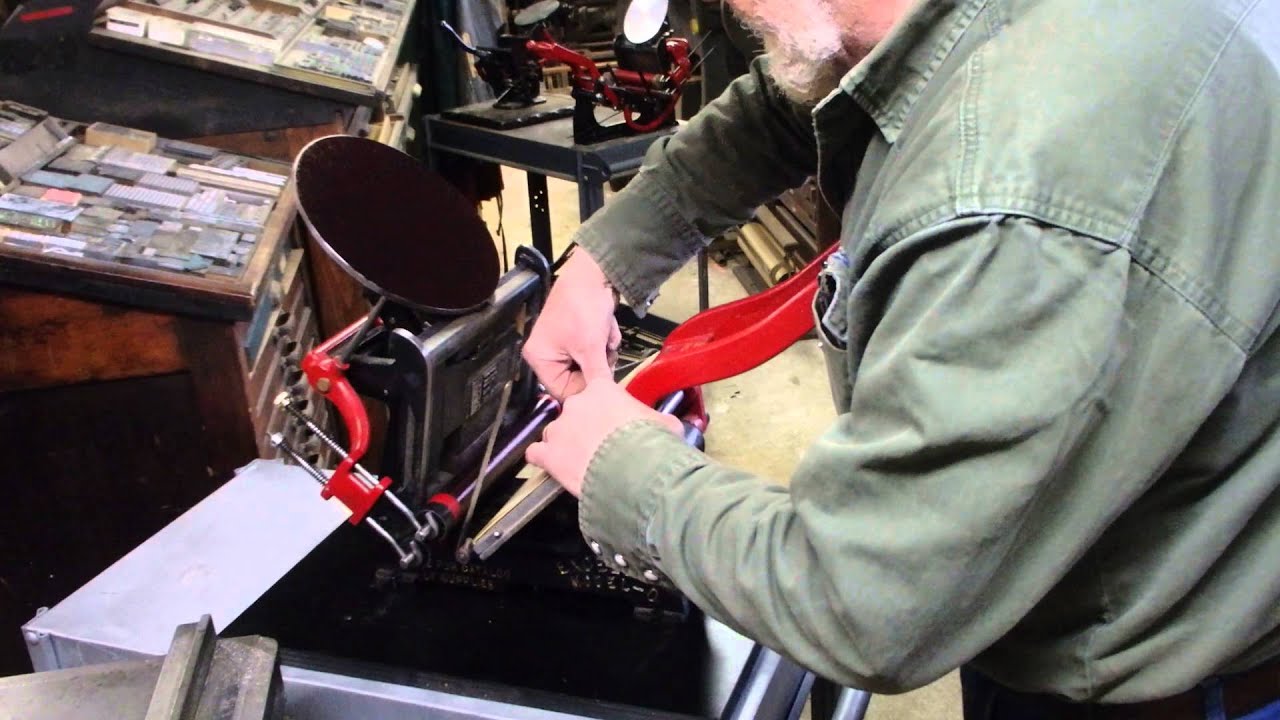 Julie's Press - 4/6 - Setting up to Print on the 5x8 Excelsior Press