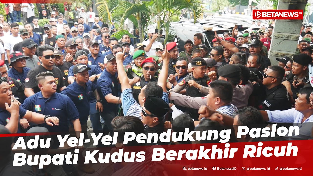 Debat Terakhir Pilkada Kudus Diwarnai Kericuhan Pendukung Kedua Paslon