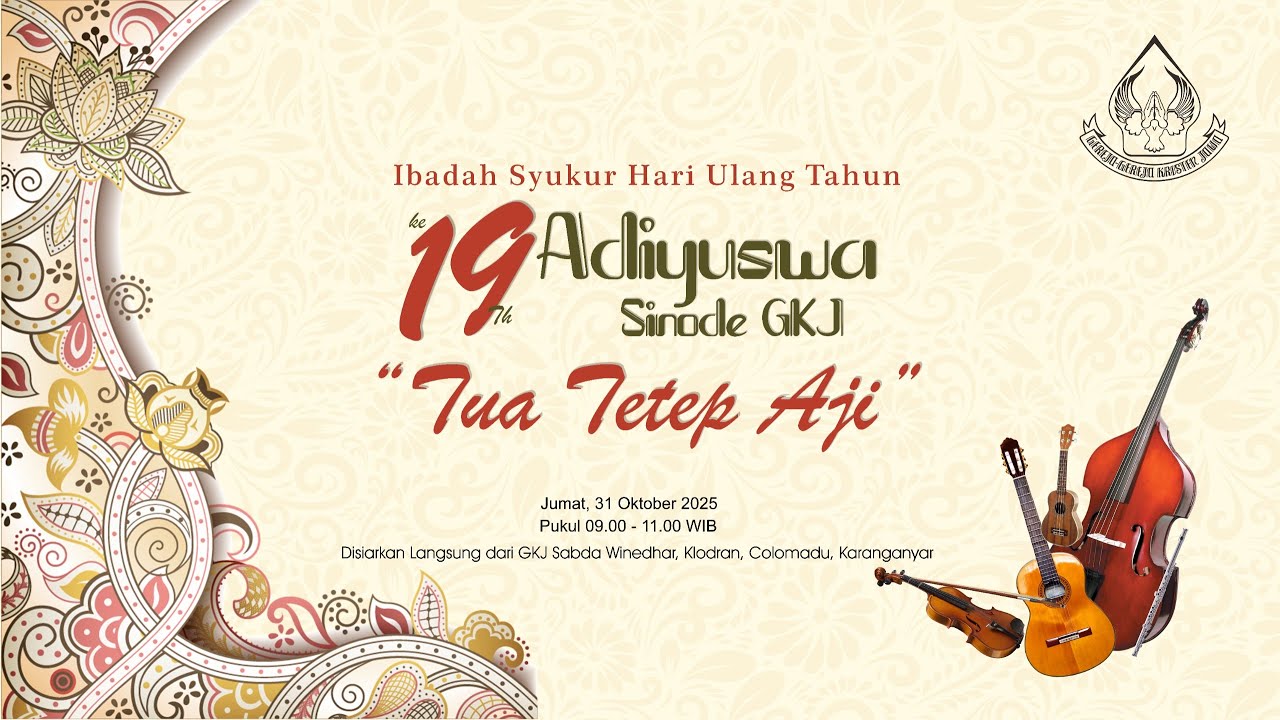 IBADAH HUT KE-19 ADIYUSWA SINODE 