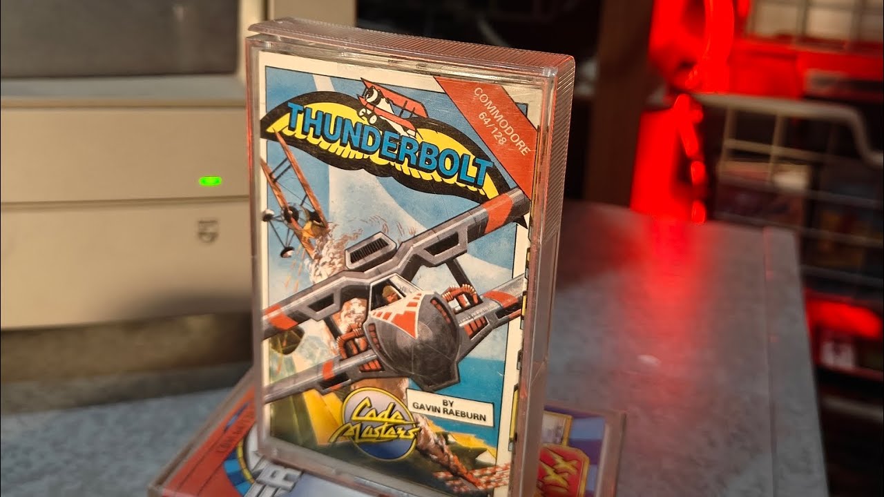 Loading and Playing Thunder Bolt from Tape on the C64 