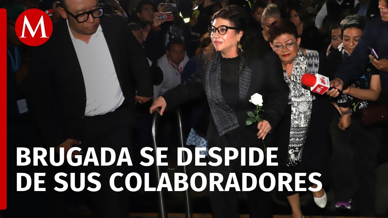 Clara Brugada llega a funeraria donde velan a Ximena Guzmán y José Muñoz, asesinados en Tlalpan