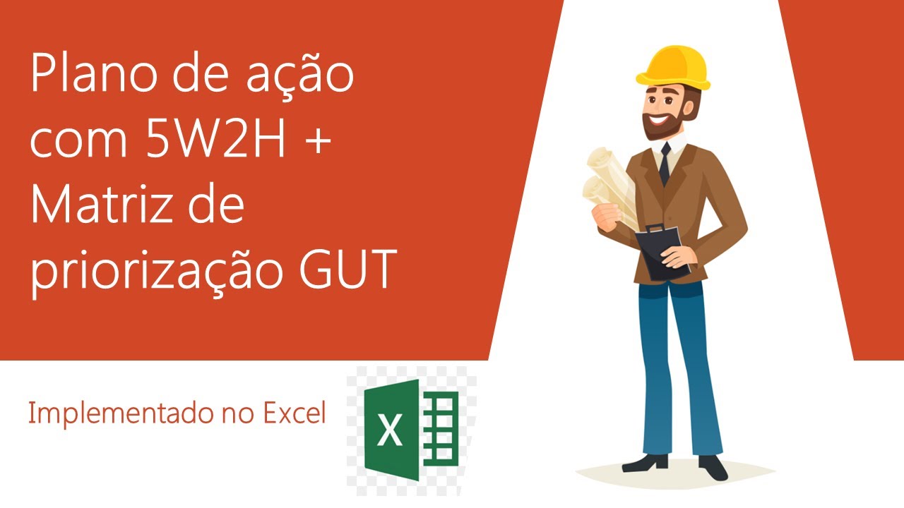 Plano de ação com 5w2h e Matriz de priorização GUT