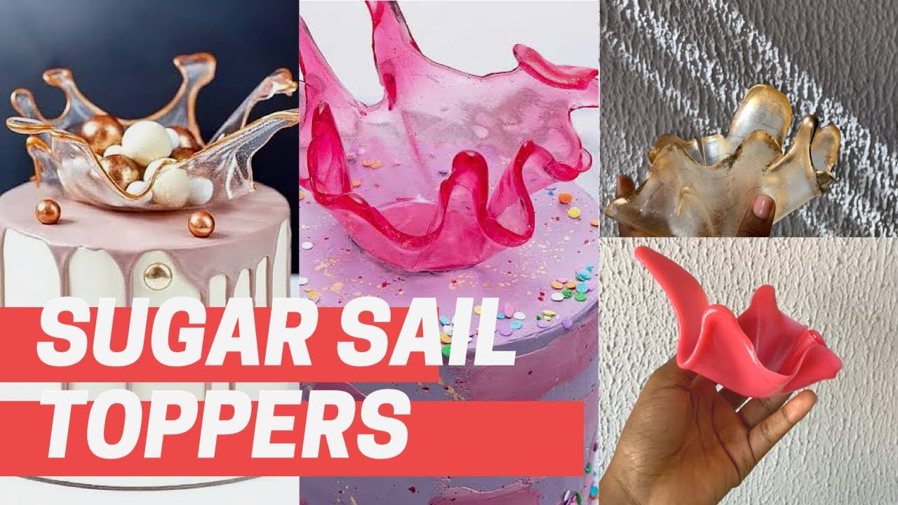 How to make Sugar Sail for cake || Sugar Sail Making (without isomalt)