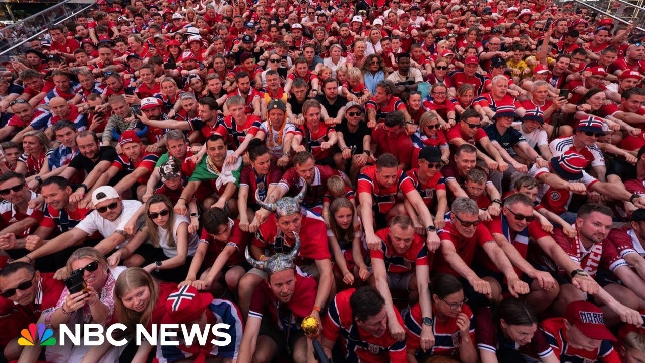 Norway fans invade the U.S. with viral &lsquo;Viking row&rsquo;