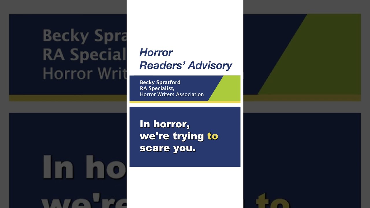 Horror Readers' Advisory with the Horror Writers Association
