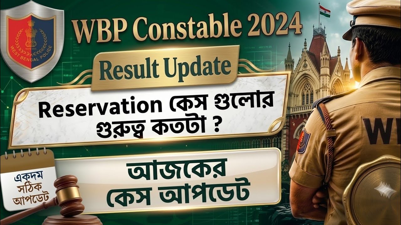 WBP Constable 2024 Result Update | আজকের Case এর Update | WBP Constable Result | #wbpconstable #wbp