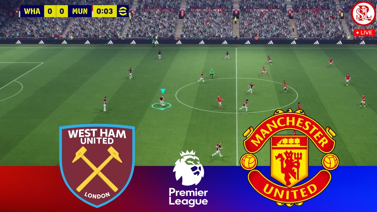 🔴LIVE : West Ham vs Manchester United - Premier League 2025/26 Match | Pes 21 Gameplay Simulation