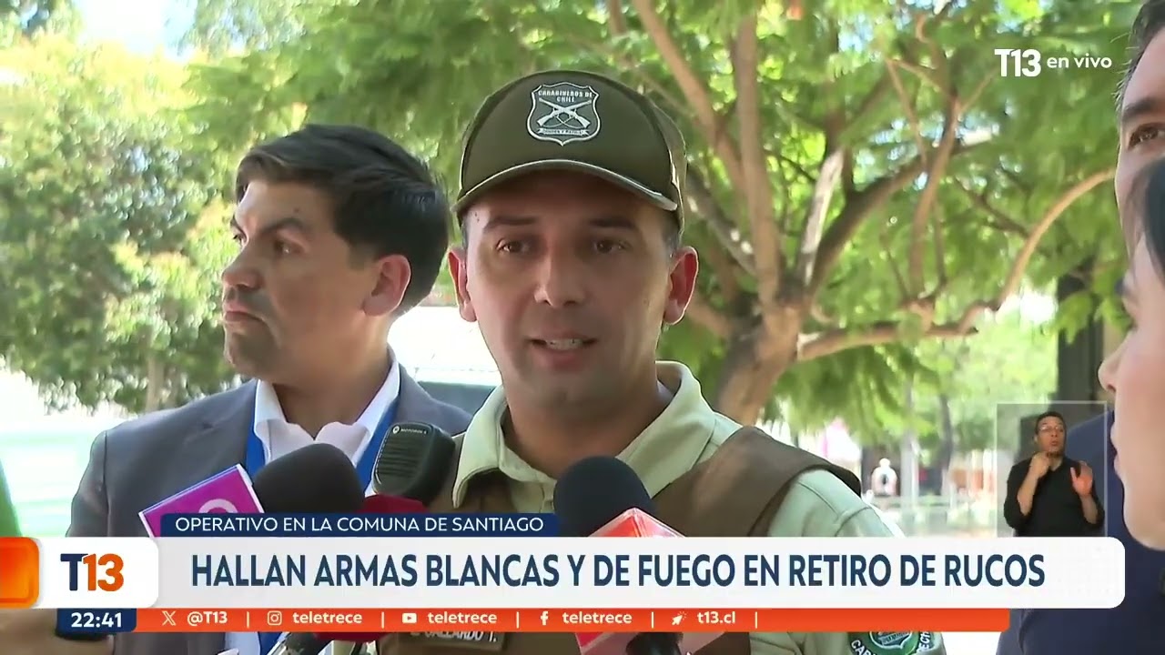Hallan armas blancas y de fuego en retiro de rucos