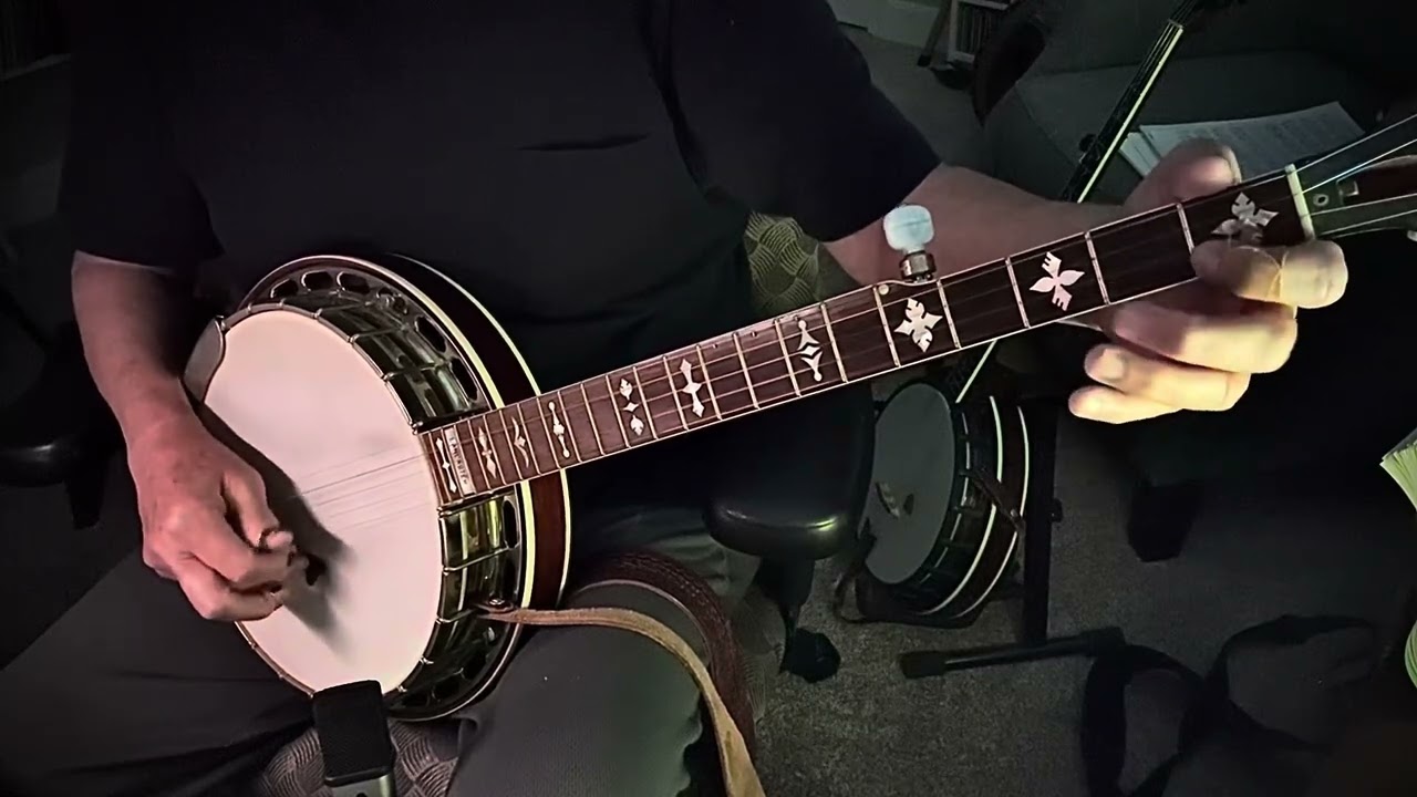 The Keel Row, at normal tempo & slower, with Free 5 string banjo tab