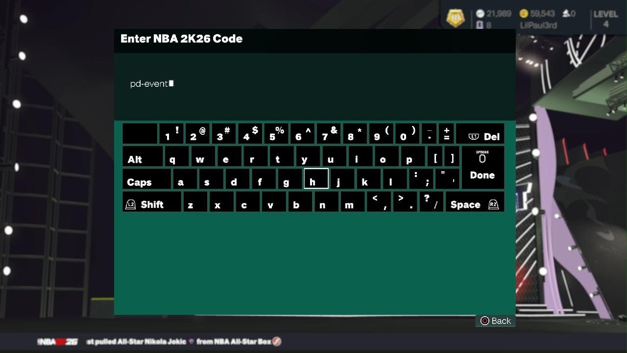 NBA 2K26 Free locker code Pink Diamond Event card Valentine Day