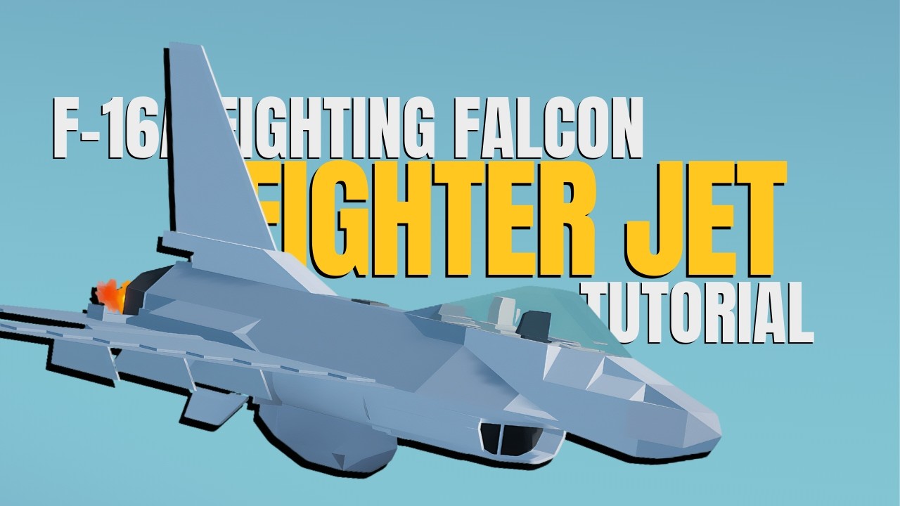 F-16A Fighting Falcon // Roblox Plane Crazy // Tutorial