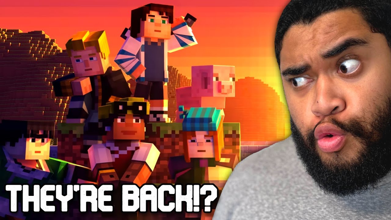 MINECRAFT STORY MODE REMAKE TRAILER REACTION!!
