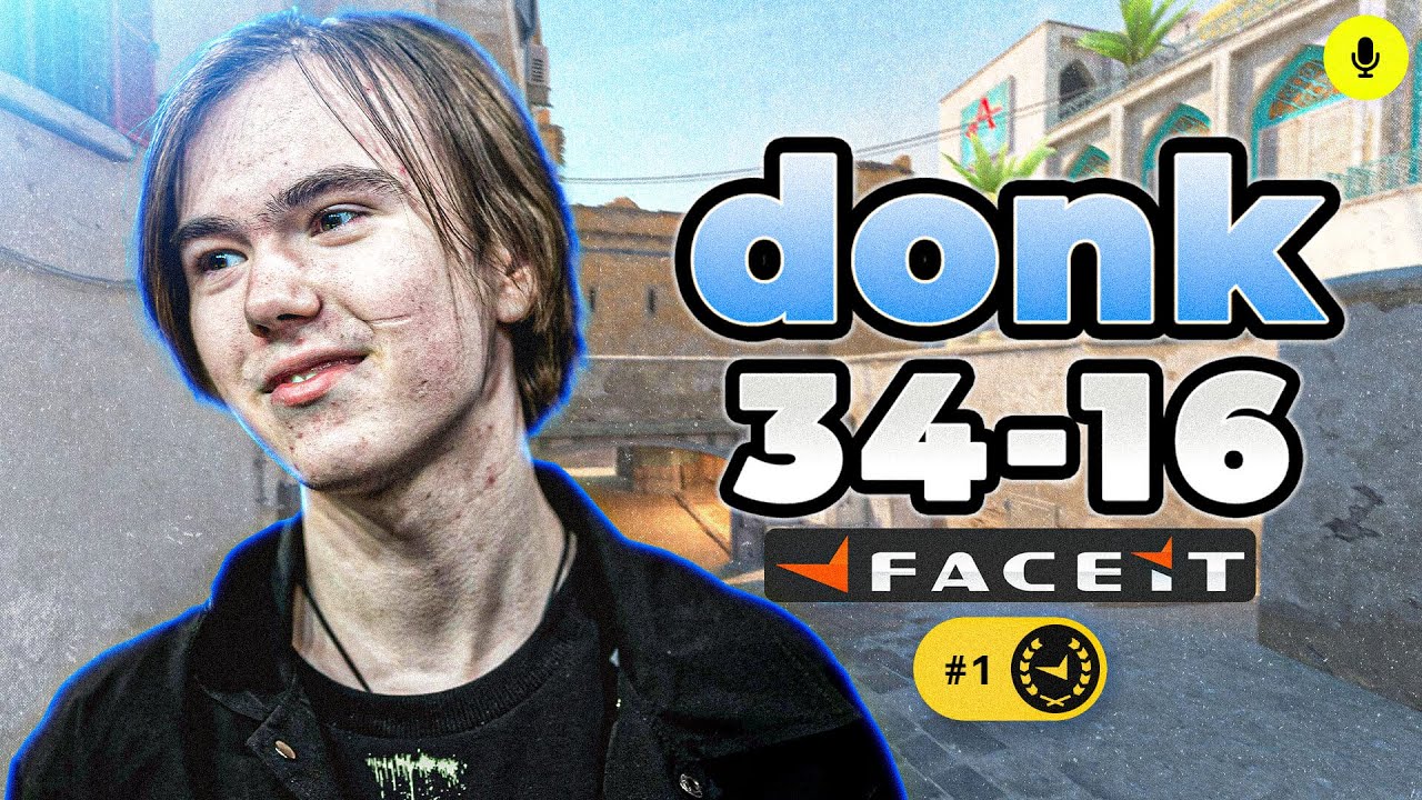 CS2 POV | donk FACEIT Ranked with zweih (Dust2) Voice Comms 34-16