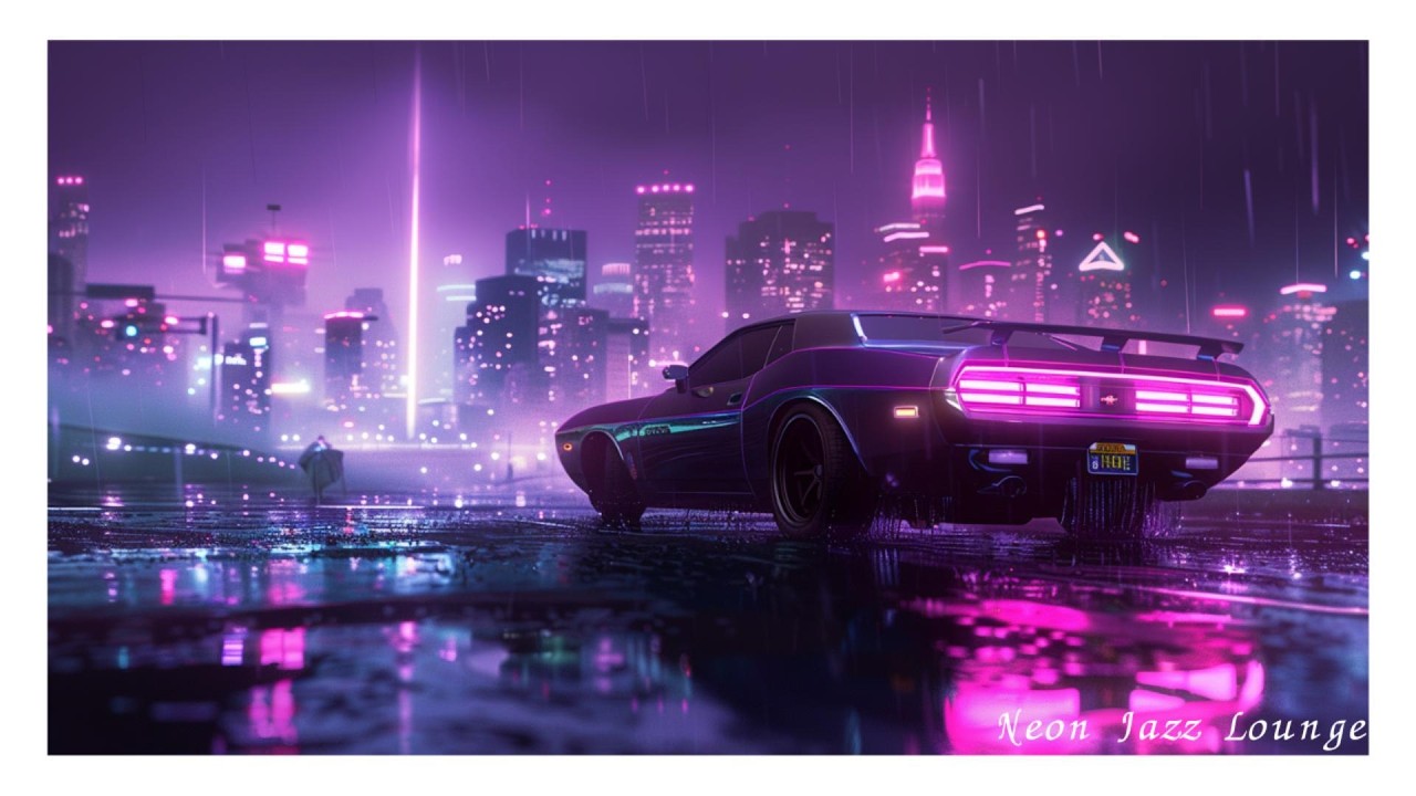 New York Skyline Jazz House Mix | Midnight Night Drive | for Deep Work