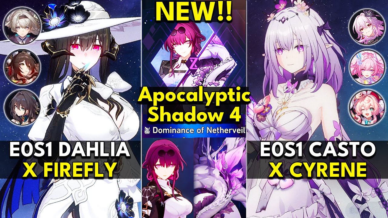 NEW Apocalyptic Shadow Floor 4 3 Stars | E0S1 Firefly & E0S1 Castorice | Honkai: Star Rail 3.8