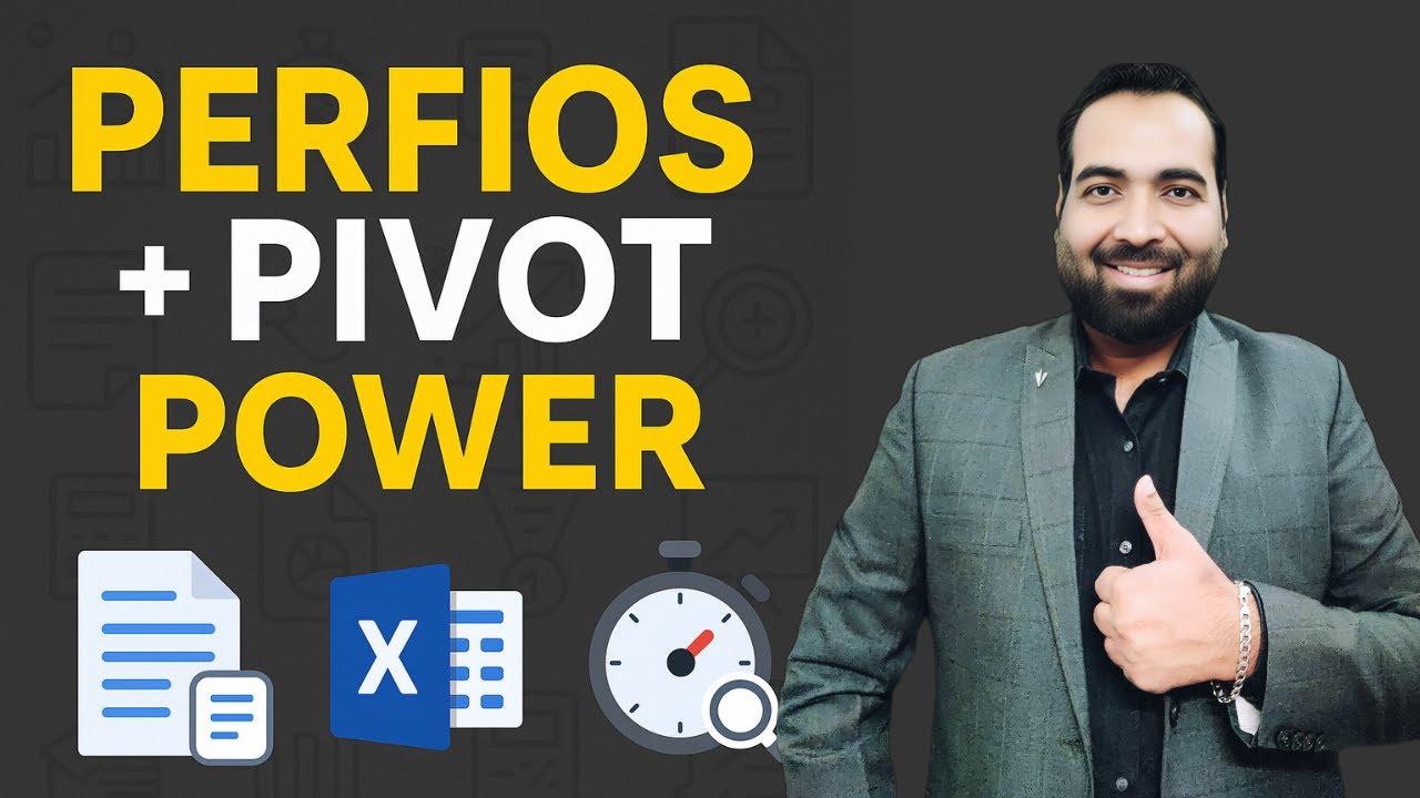 Lecture 81: How to Use Pivot Table in Perfios Excel for Banking Analysis
