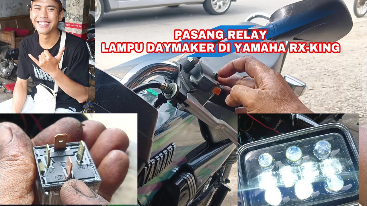 PASANG RELAY LAMPU DAYMAKER DI YAMAHA RX-KING #lampudaymaker #daymaker #relay