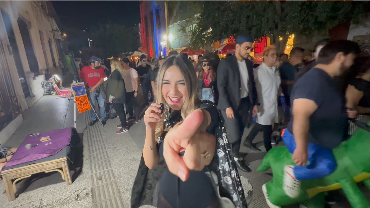 ASI SE VIVE HALLOWEEN🎃 2023 EN BARRIO ANTIGUO l Annygloow✨l #halloween #party