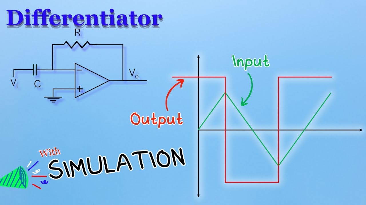 Op-Amp Differentiator Circuit {with Derivation & SIMULATION}