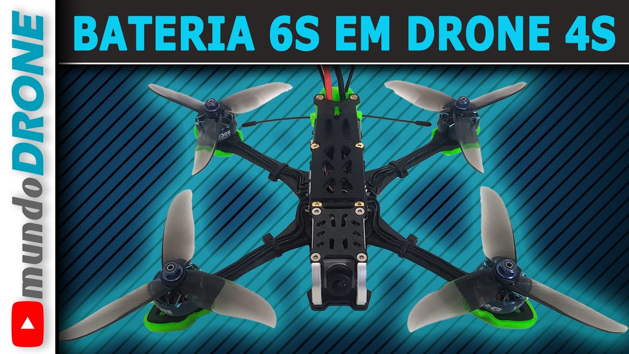Como USAR BATERIA 6S em DRONES 4S