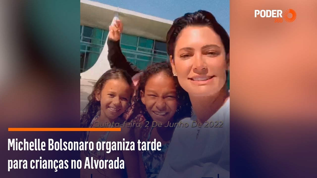 Michelle Bolsonaro organiza tarde para crianças no Alvorada