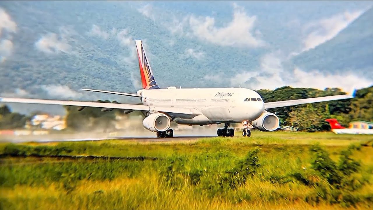 85th Anniversary Special: Philippine Airlines A330-343 Hybrid [RP-C8781] Takeoff at Puerto Princesa.