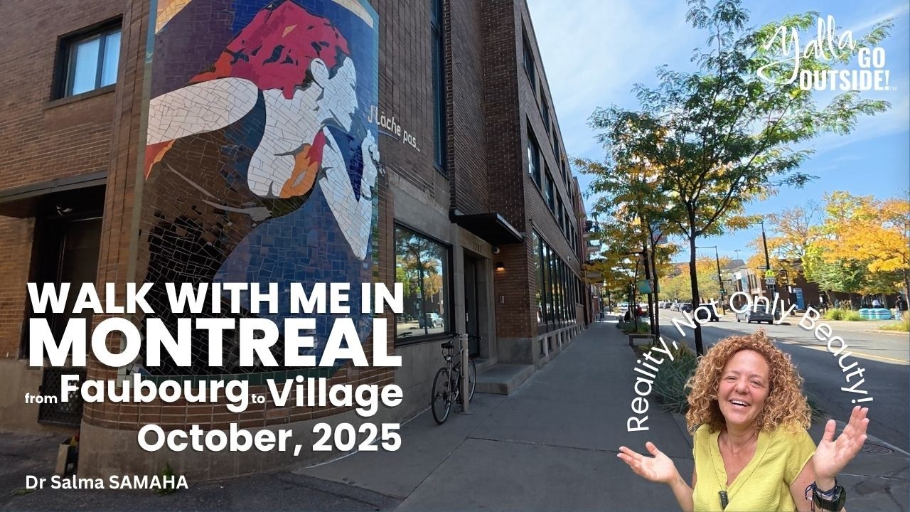 Walk With Me in Montreal (Ville-Marie) from Faubourg to Village in October 2025 (4k)