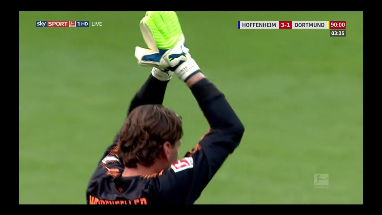 Roman Weidenfeller letzte Einwechslung seiner Karriere | Hoffenheim Dortmund 3-1