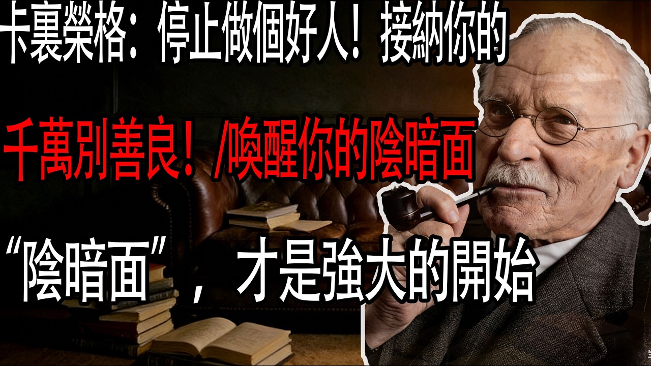 卡爾·榮格：停止做個好人！接納你的“陰暗面”，才是強大的開始（深度解析）千萬別太善良！ / 喚醒你的陰暗面