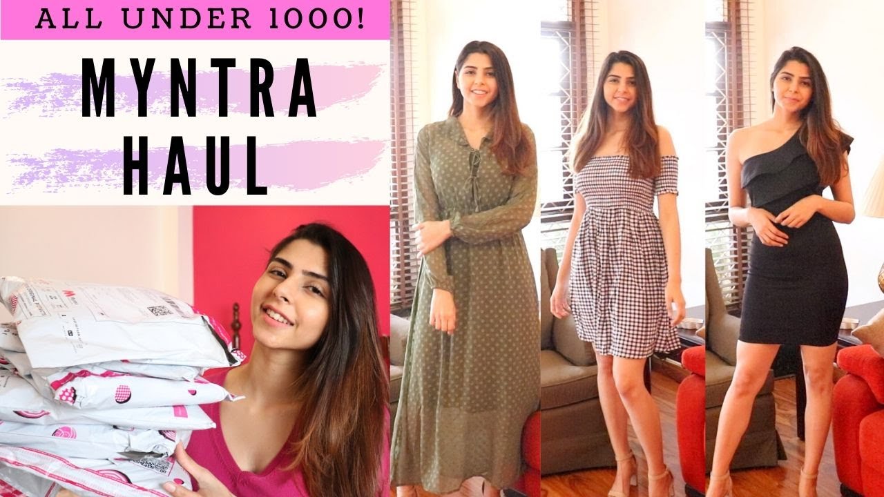 MYNTRA DRESSES HAUL | Dresses Under 1000 | Affordable Myntra Haul