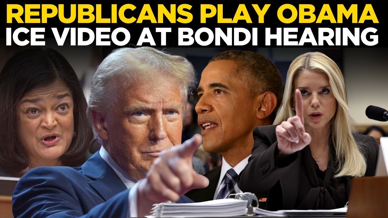 Pam Bondi LIVE: Tensions Boil Over at Bondi Hearing After Obama Clip Surfaces | ICE | Obama News