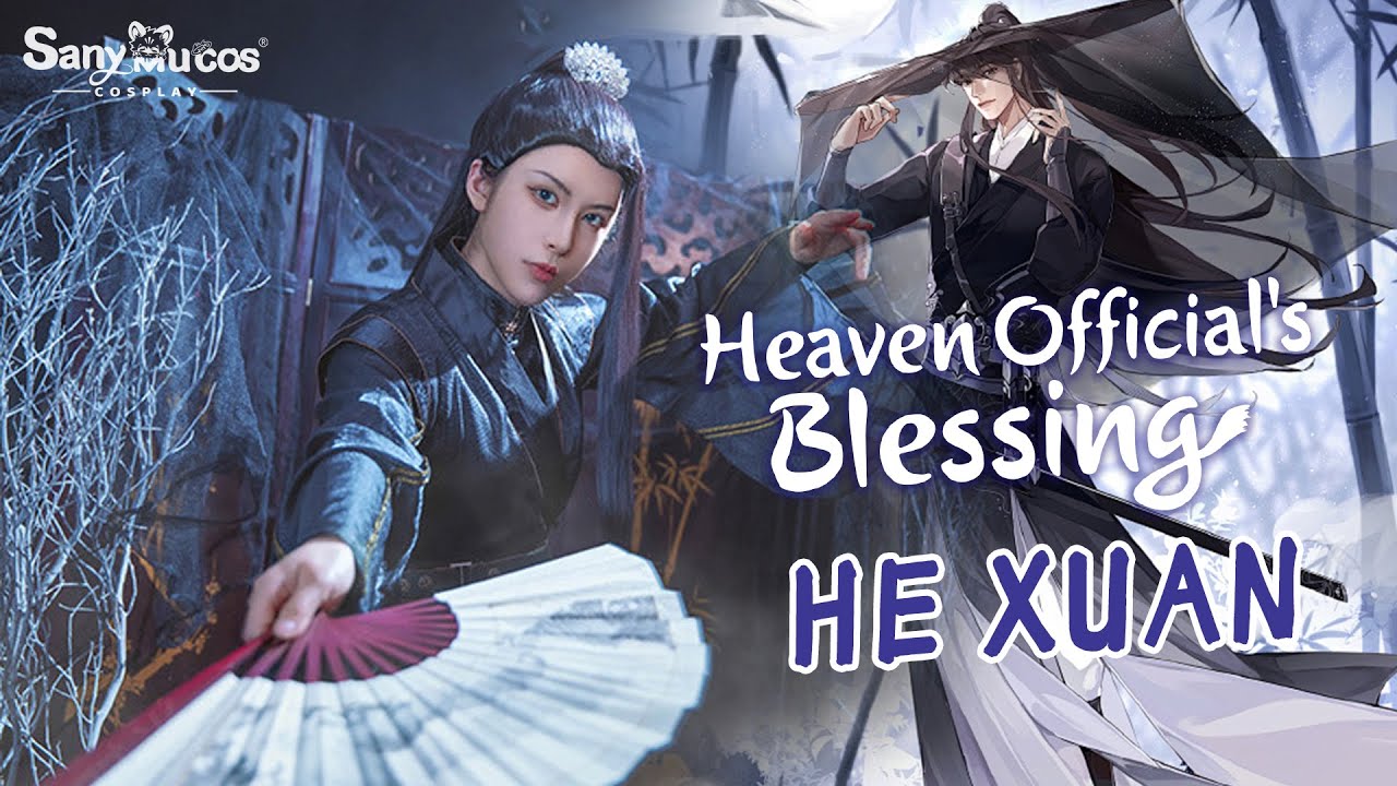 【SanyMuCos】Heaven Official's Blessing He Xuan Female Form Cosplay Costume Detail Show