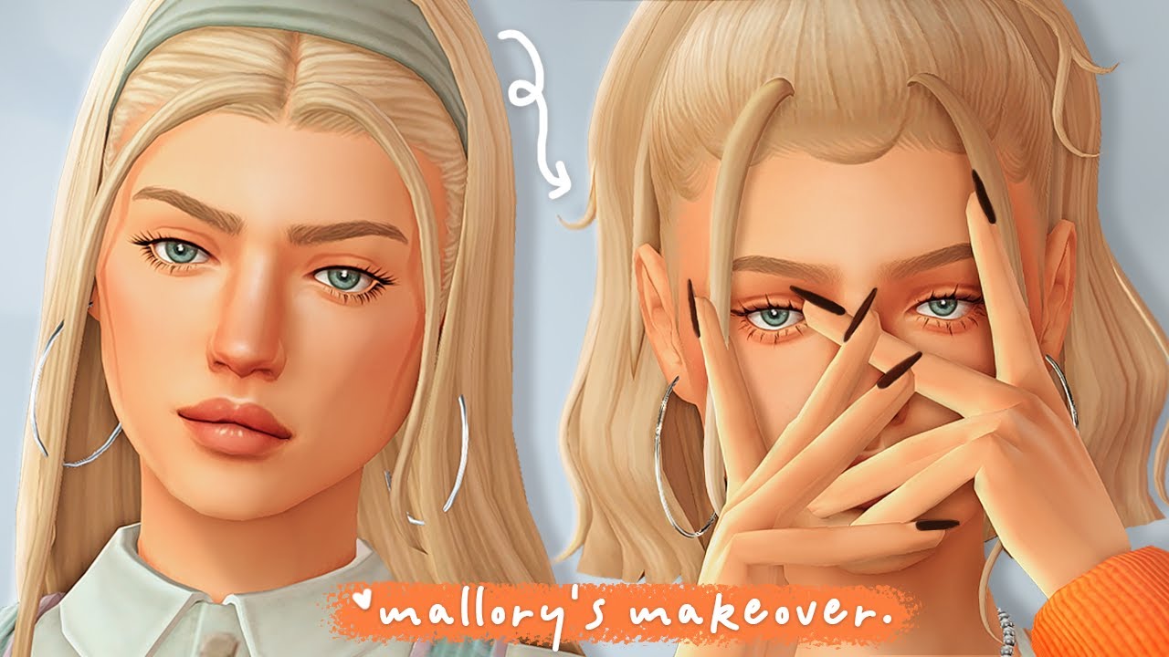 Mallory's new makeover + cc list // high school years - the sims 4