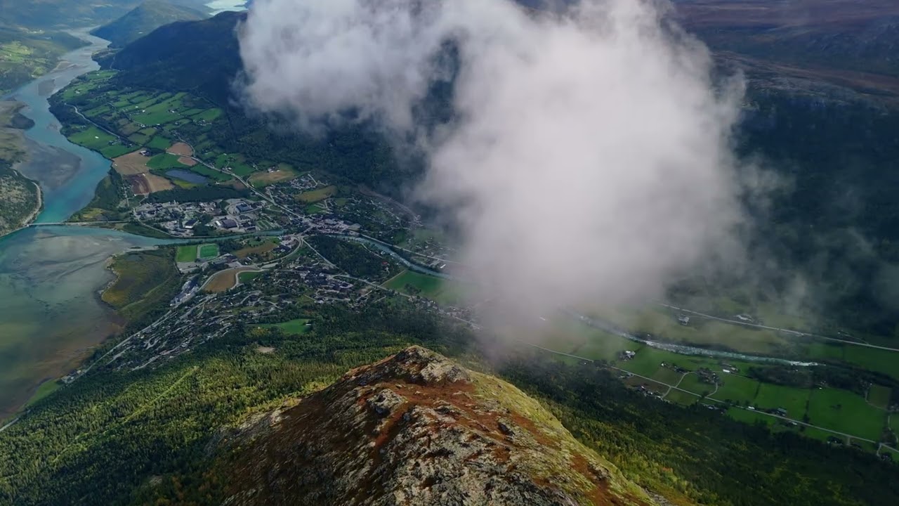 view from above .Lom 16 09 2025 #norwegiannature #drone #norway_nature