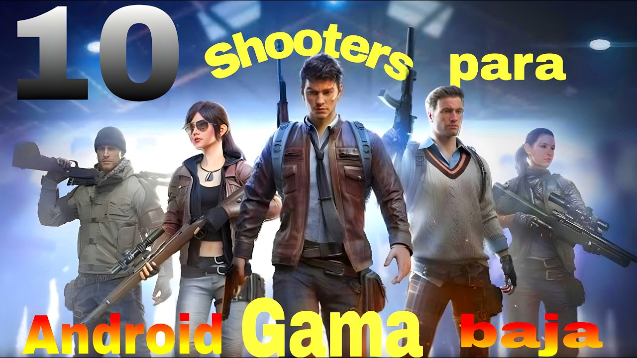 ¡ADIÓS LAG! Los 10 MEJORES SHOOTERS para Android GAMA BAJA que NO Conocías