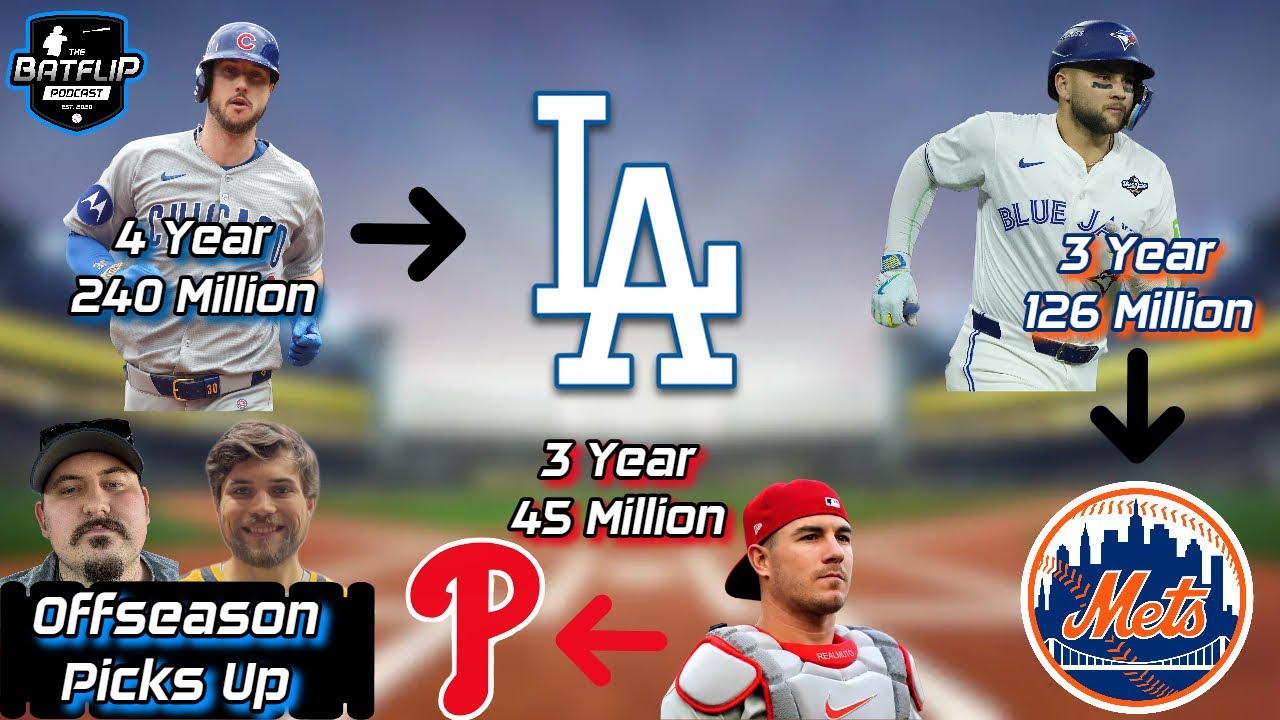 MLB Bombshells: Kyle Tucker Joins Dodgers for $240M, Bichette to Mets $126M, Realmuto to Phillies!