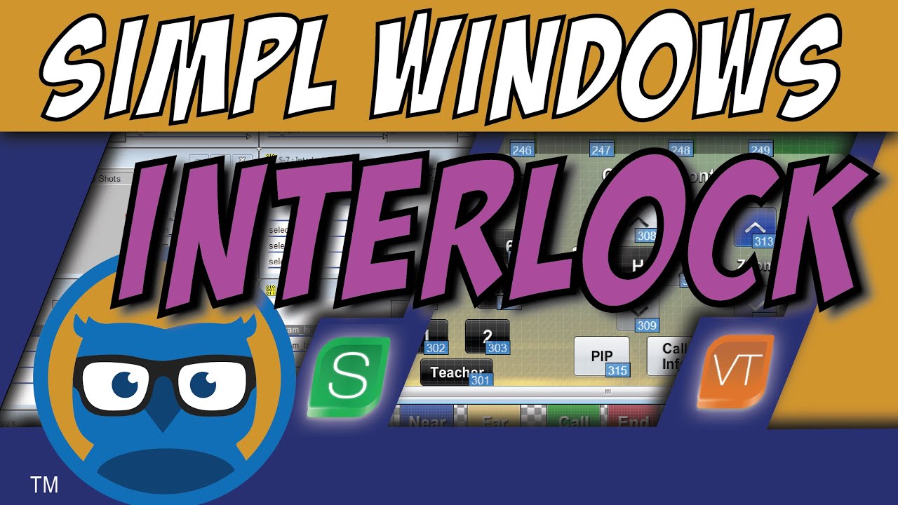 Учебное пособие по символам Crestron SIMPL Windows INTERLOCK