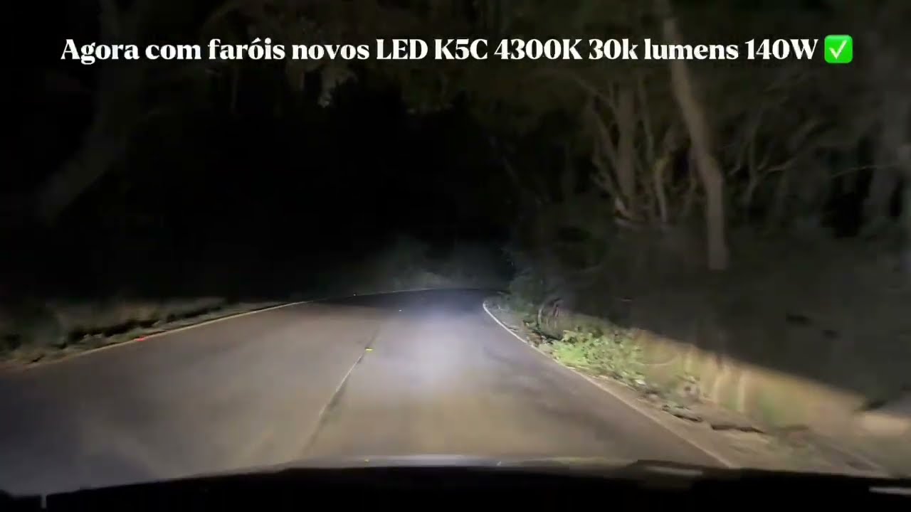 Dawnknight K5C PLUS - melhor l&acirc;mpada LED FAROL do mundo ☀️☀️ - GM Astra