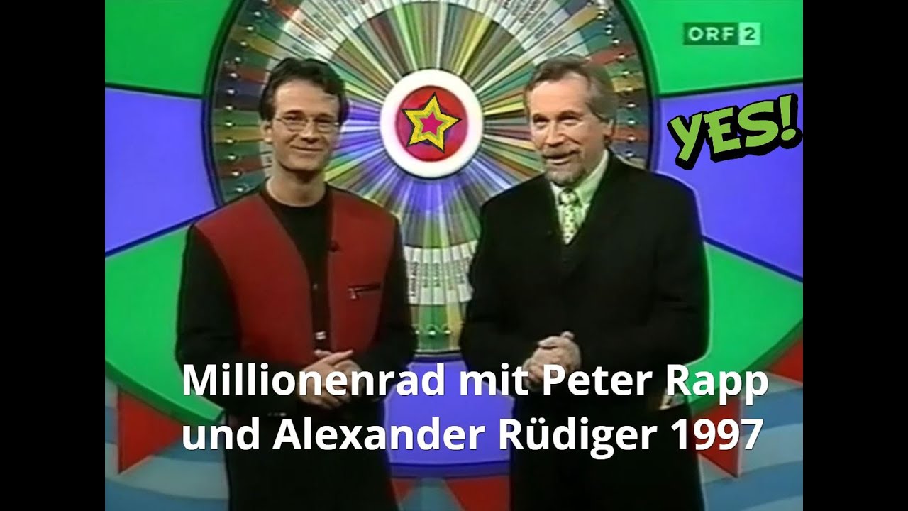 Millionenrad 1997 mit Peter Rapp und Alexander Rüdiger