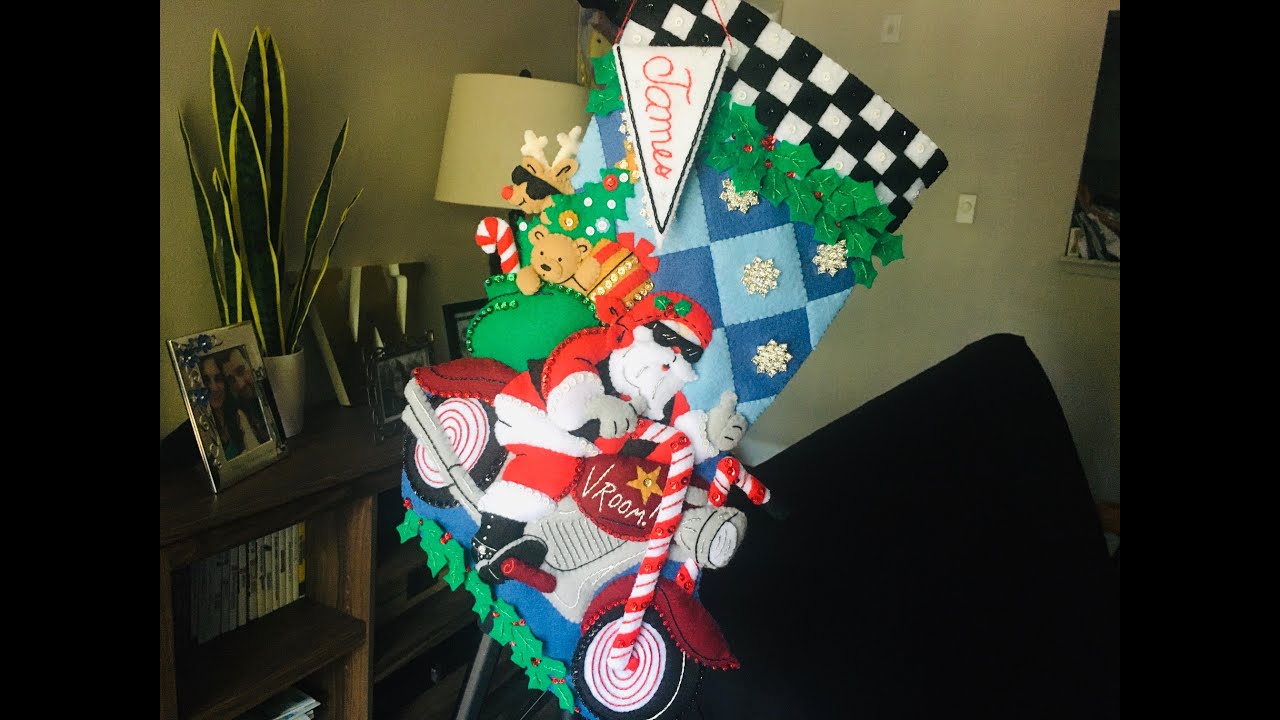 Bucilla Cruising Santa Felt Stocking Kit