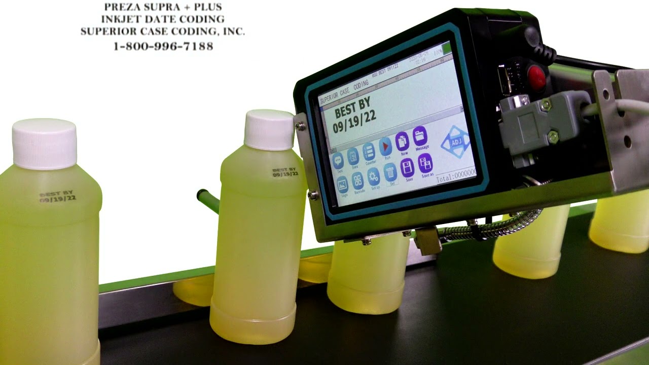 Preza SUPRA + PLUS Inkjet Date Coding