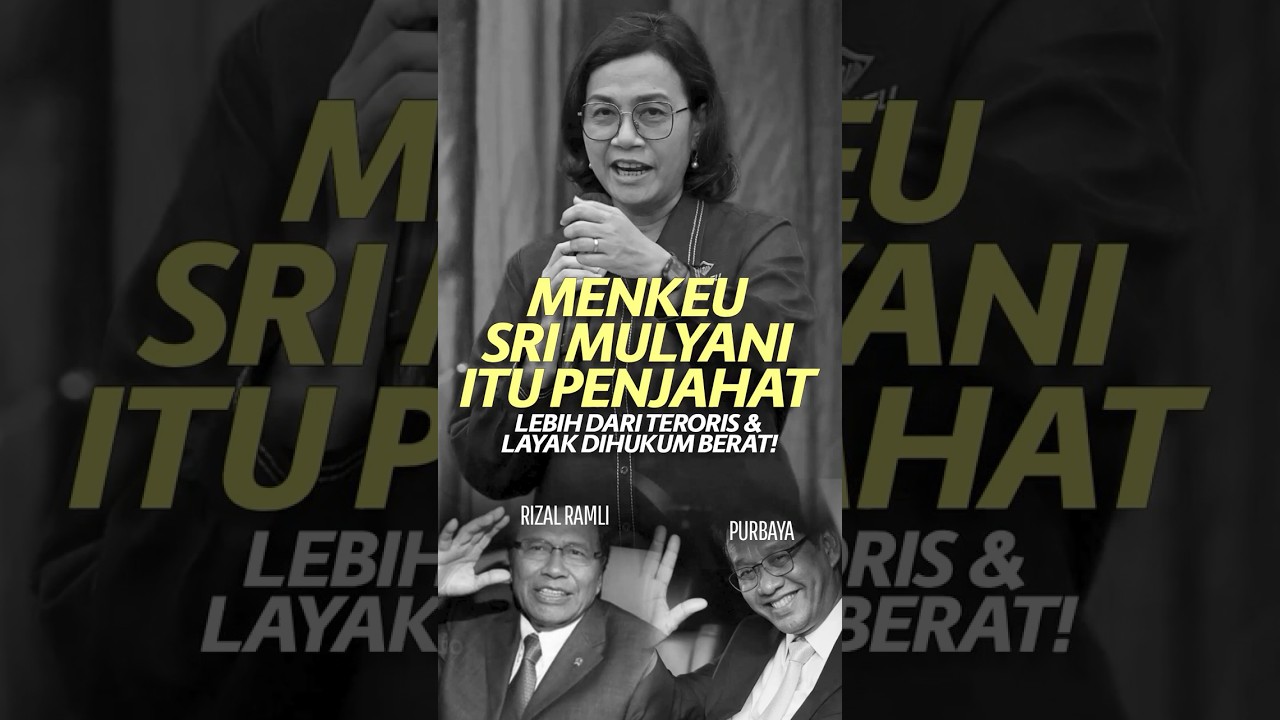 Sri Mulyani itu Penjahat! 😳