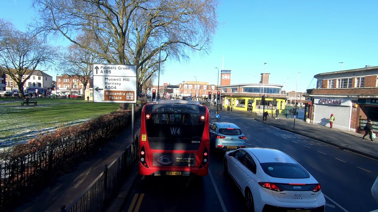 London BUS Ride 🇬🇧 Route 41 - TOTTENHAM HALE Bus Station to ARCHWAY Station via Crouch End